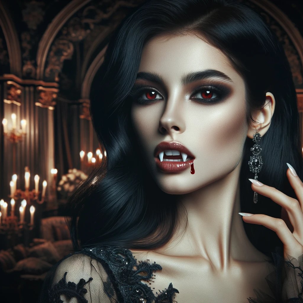 🌹 The mythical vampire has been a symbol of forbidden romance and seduction, often portrayed as a charismatic, yet tragic figure. #VampireRomance #GothicTales
