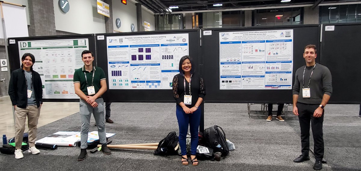 Come check out our work on memory-updating in hippocampus. UU12, 13, 14 @SfNtweets. @htchen_neuro @austinbaggetta @mysteriousjoe_ @MiniscopeTeam @SinaiBrain