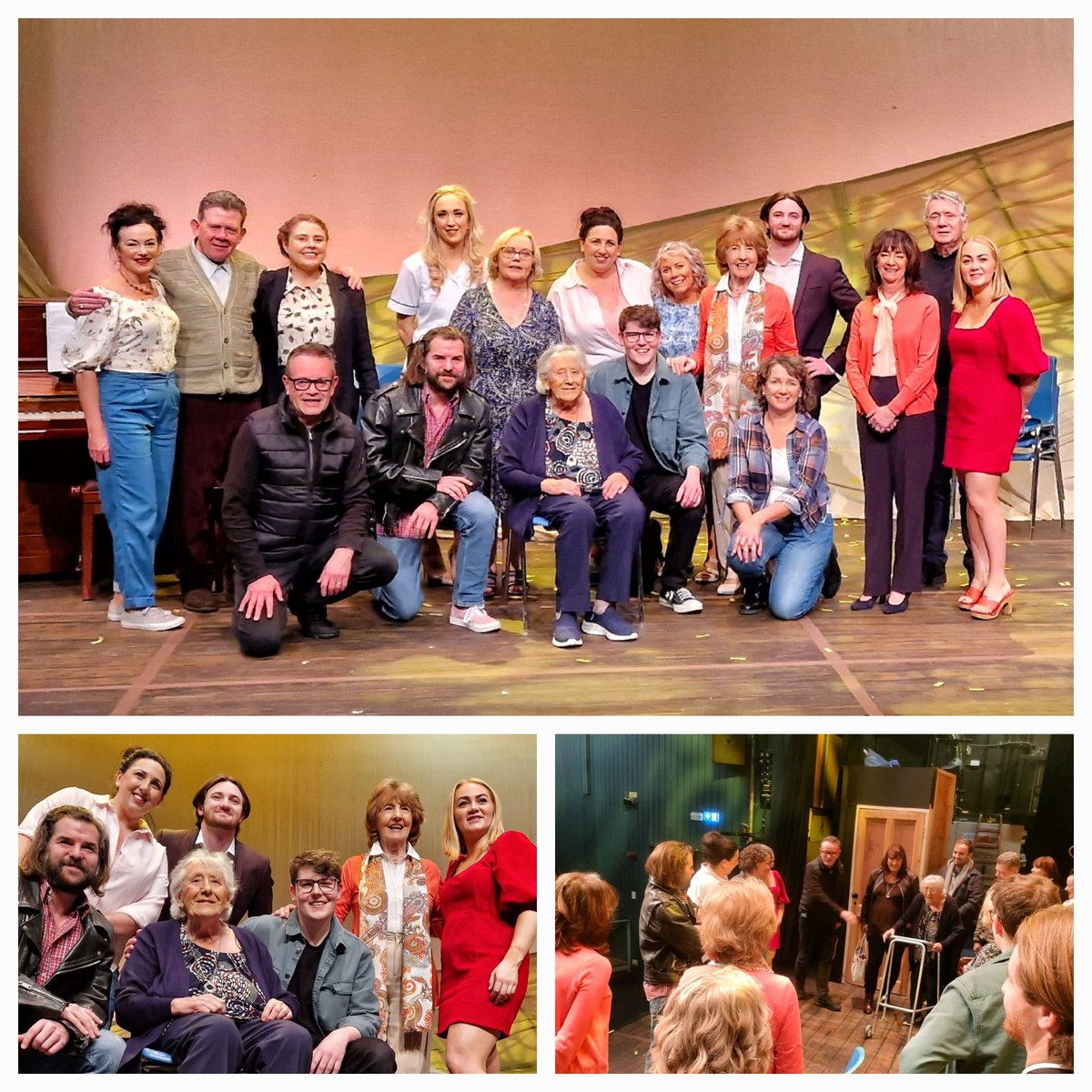 As our Calendar Girls prepare to take to the stage for the last time, they were paid a visit by College Players legend (and 15th cast member 🗣️🔊) May O'Halloran. 💖