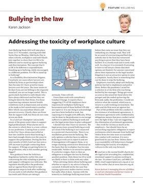 EDIinLaw's tweet image. Law Society Gazette: Bullying in law – how to cleanse toxic workplaces. buff.ly/3QSx3Xn #EndBullying #StandUpForOthers