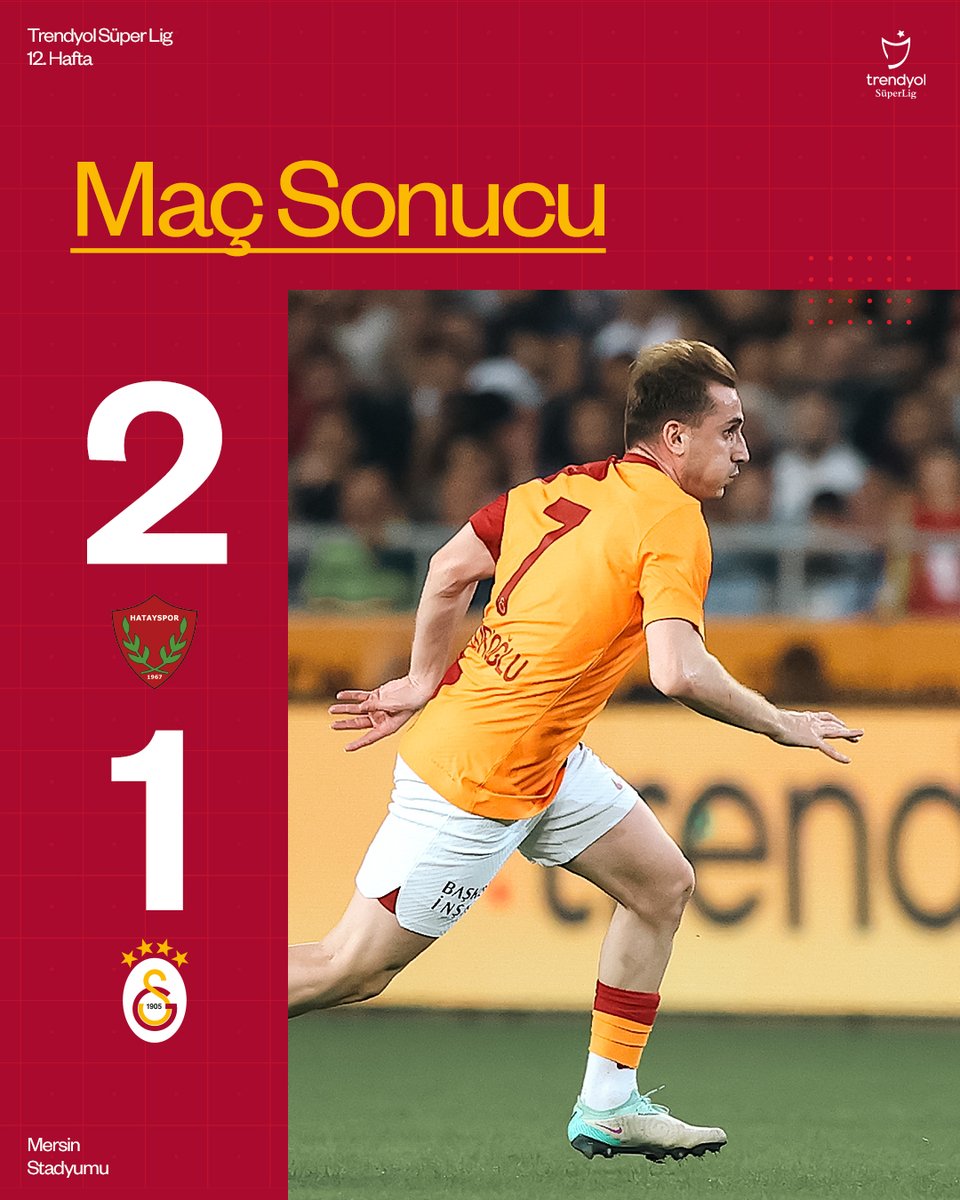 Maç sonucu: A. Hatayspor 2-1 Galatasaray

#HTYvGS