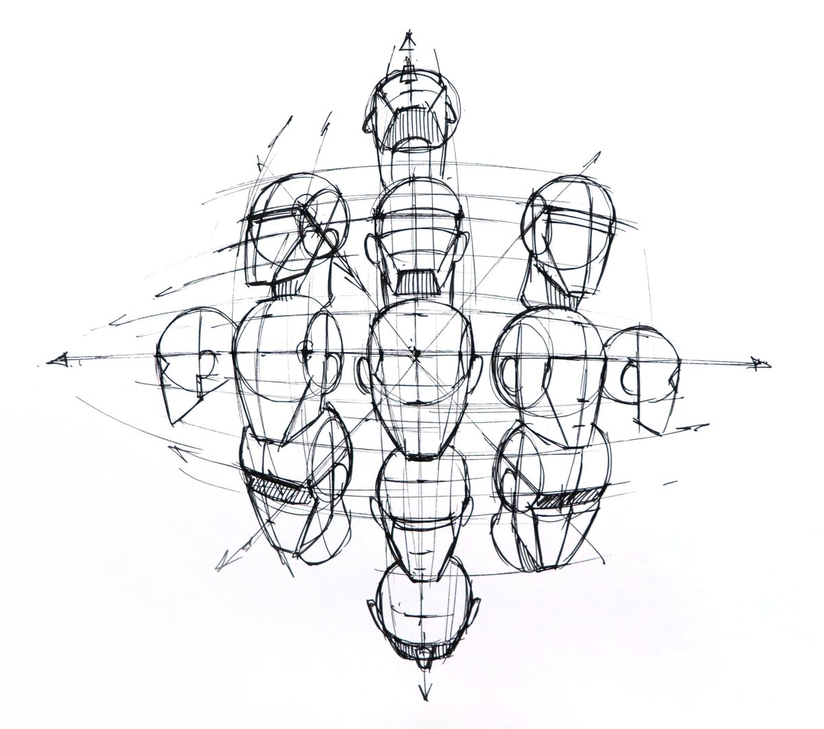 StanProkopenko's tweet photo. We're getting into perspective in my Drawing Basics course!
It's all about intuitive perspective so you won't need a ruler and calculator.

Exploded perspective diagrams by me, Stan Prokopenko, and Peter Han

#howtodraw https://t.co/A9d02bS1un