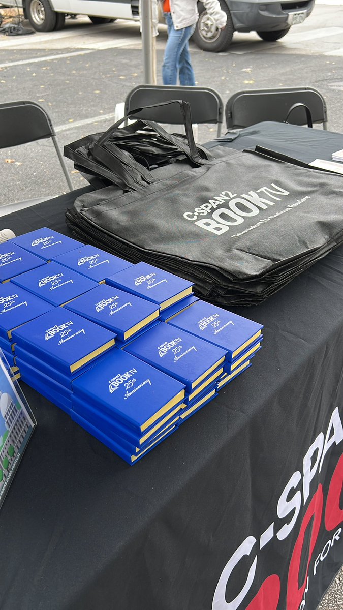 cspanChris's tweet photo. We are LIVE @texasbookfest! Stop by for @BookTV swag and check out the authors at our tent. 📚🤓 https://t.co/aOjBD7jw0H