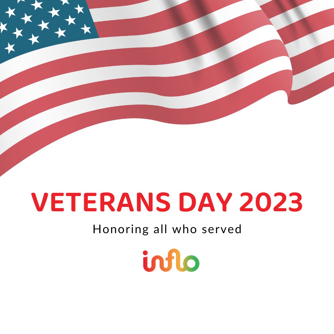 inflosoftware's tweet image. On Veterans Day, we extend our deepest gratitude to those currently in uniform, actively serving, as well as to the brave individuals who have served in the past.

Your dedication and sacrifice are acknowledged and appreciated not only today but every day.