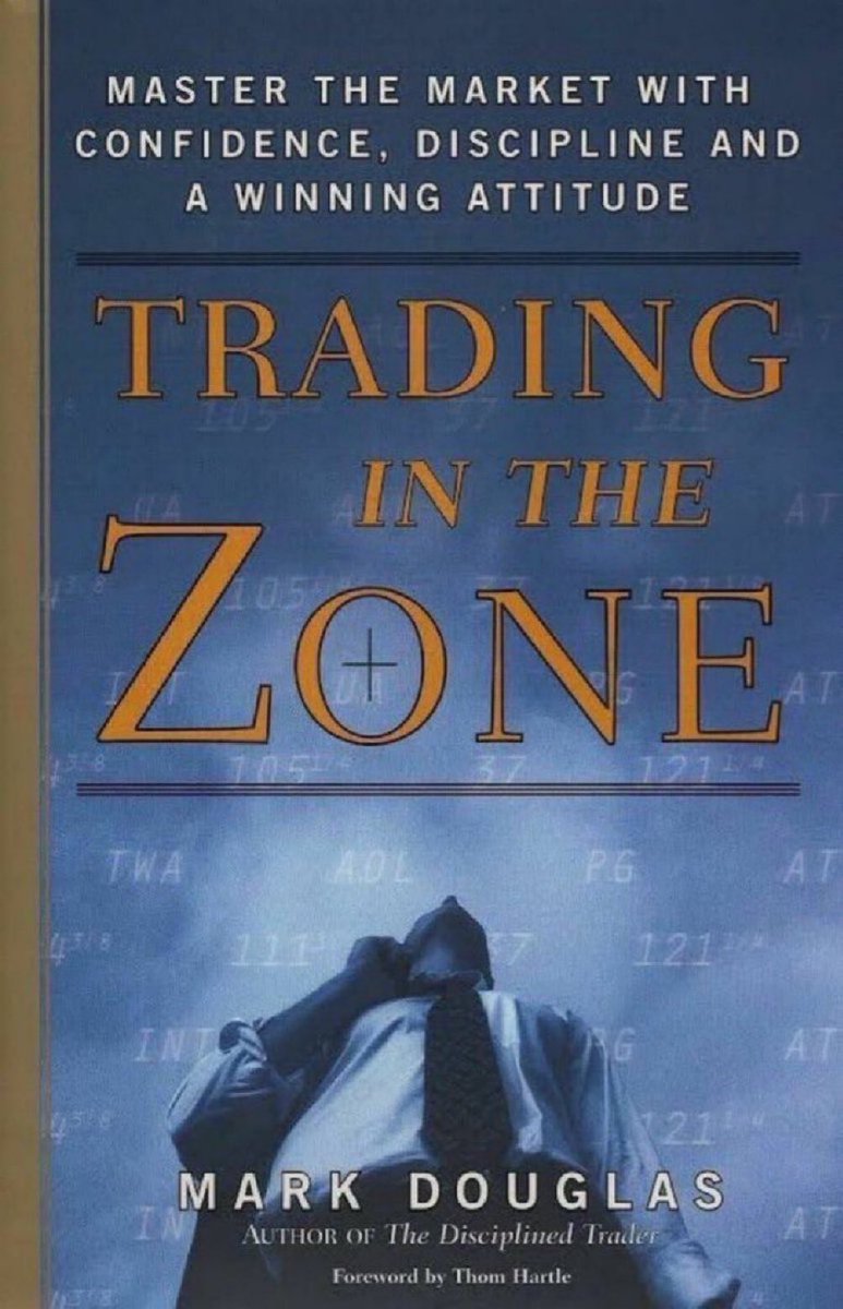 Trading in the Zone  by Mark Douglas 

Summarized in 20 quotes so you don’t have to read it  🧵

$SPY $SPX $VIX