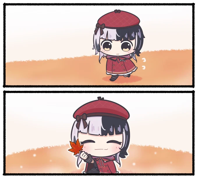 "This is the most beautiful maple leaf I've found!😊"

#ShiorinSketch 