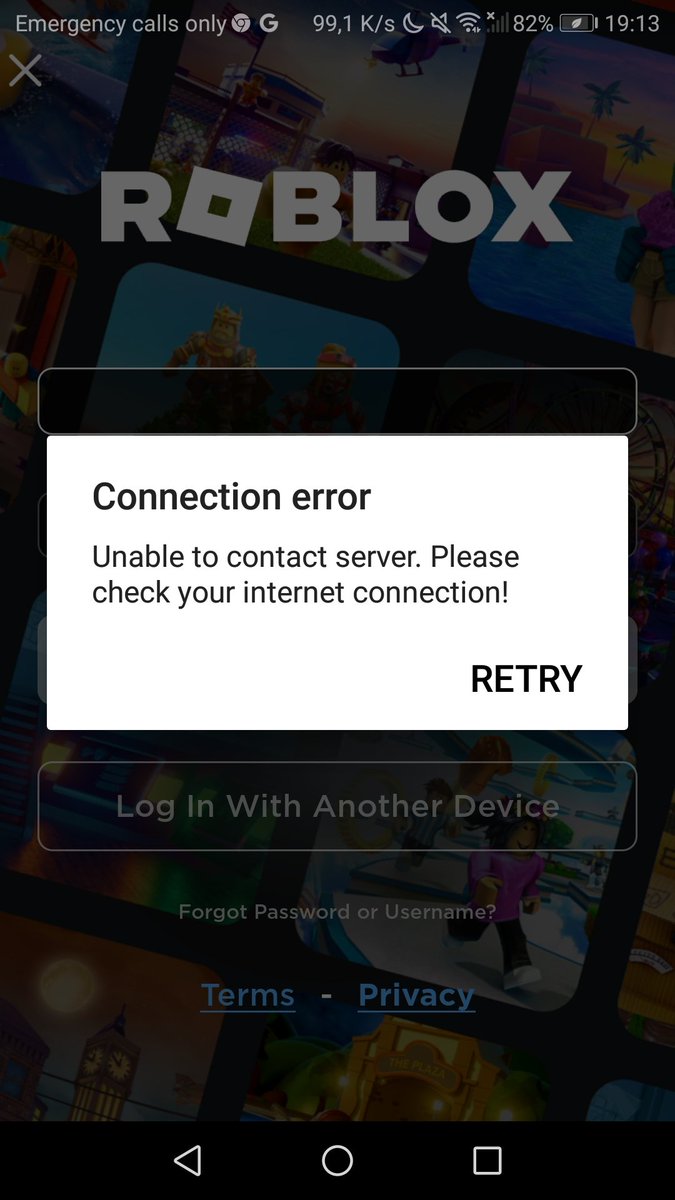 NickDevOffical's tweet image. Is roblox down or something? I wanted to log on to my @roblox account using my phone but this keeps on popping up!? #RobloxDown #error