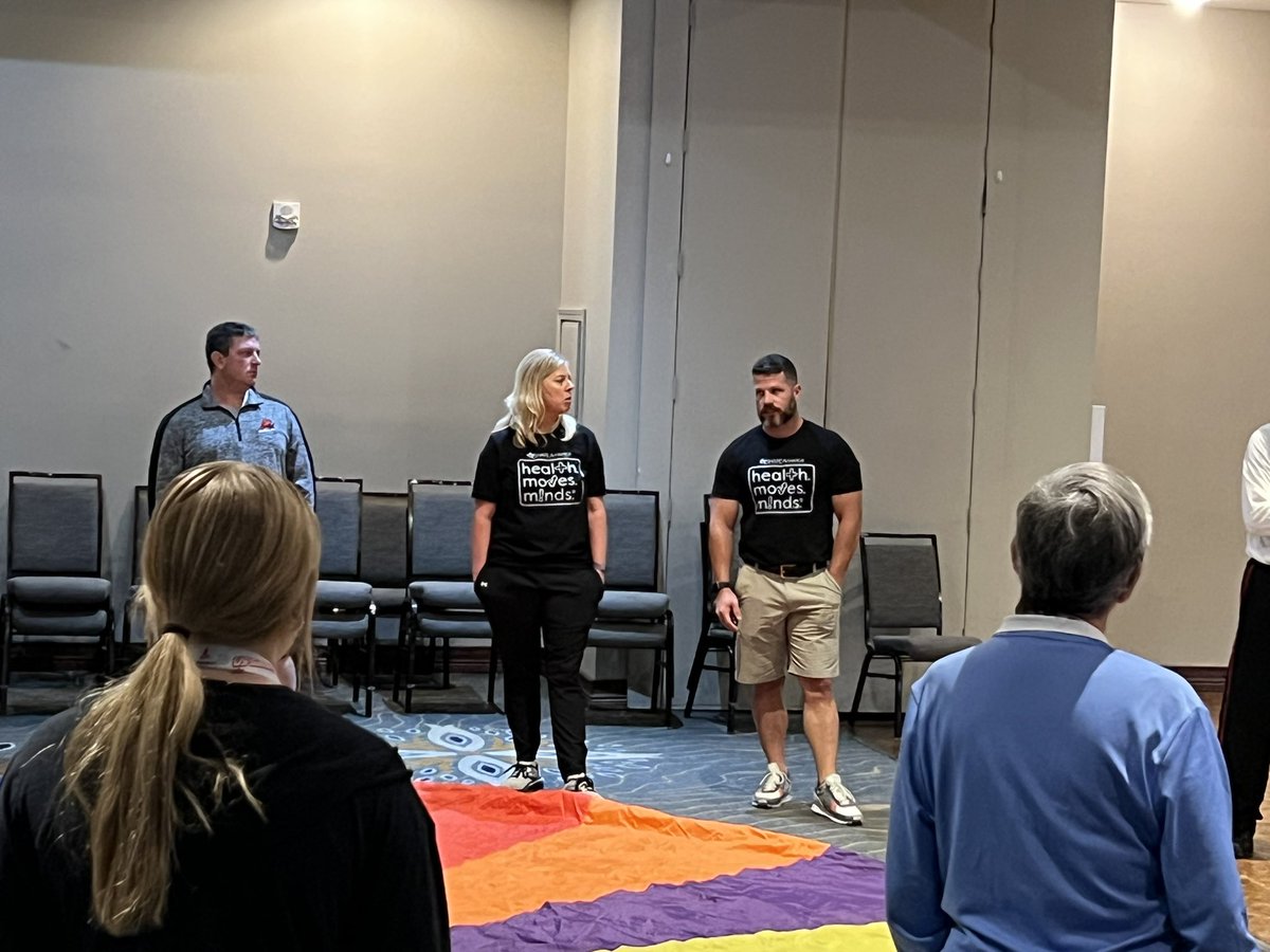 Stephanie Morris (@shapeamericaceo) on Twitter photo Hearing <a href="/Salvo_TCE/">Kyle Salvo</a> talk about his #healthmovesminds Duck Tape Celebration never gets old. His key advice? "Don't get gorilla tape…stick with duck tape.” 😂😂😂
<a href="/MOSHAPE1/">Missouri SHAPE</a> <a href="/SHAPE_America/">SHAPE_America</a> Hearing <a href="/Salvo_TCE/">Kyle Salvo</a> talk about his #healthmovesminds Duck Tape Celebration never gets old. His key advice? "Don't get gorilla tape…stick with duck tape.” 😂😂😂
<a href="/MOSHAPE1/">Missouri SHAPE</a> <a href="/SHAPE_America/">SHAPE_America</a>