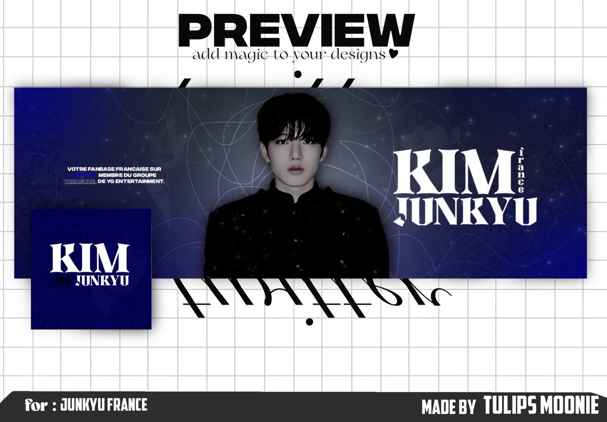 JunkyuFrance's tweet image. 11.11.2023 - Layout 

La Fanbase se met à jour et change donc de layout pour du renouveau 😊 

Merci à @TulipsMoonie pour ce merveilleux et magnifique layout 🙏

~ Mama