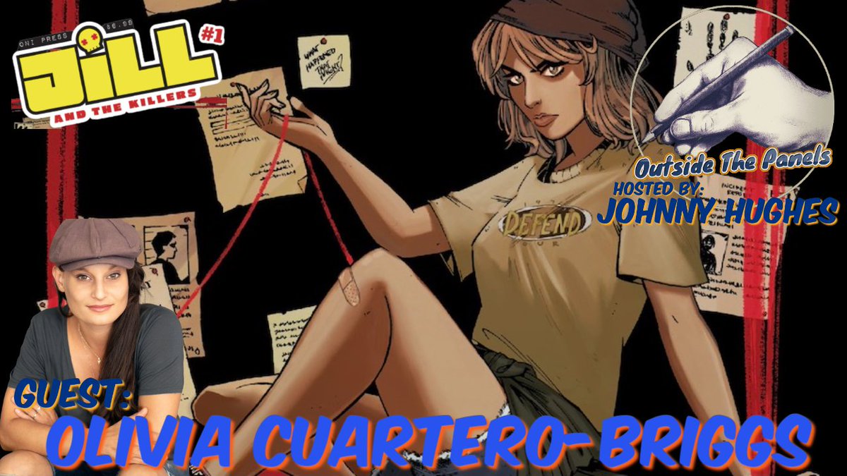 #HappySaturday! Hang out NOW with @JohnnyHughes70 for a NEW #OutsideThePanels as he chats w/writer/creator, #OliviaCuarteroBriggs (@oliviaCBriggs), about her new upcoming @OniPress book, Jill and the Killer & more.... #comics #podasst #vidcast  youtu.be/9aEdqapa8QI