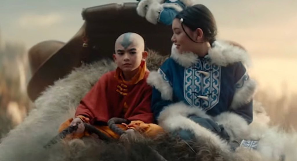 this kataang discourse over their age difference is hilarious because this is exactly how they looked in the animated show