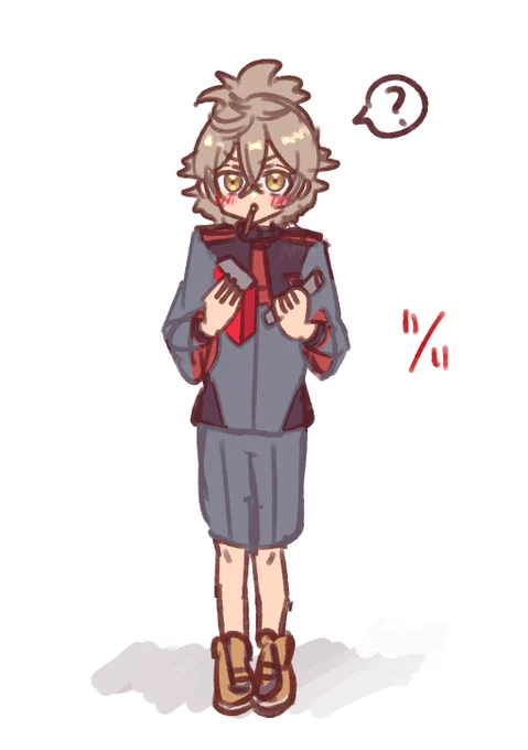 いつのまにか過ぎてた…(水星の魔女:フェルシー・ロロ/落書き) 