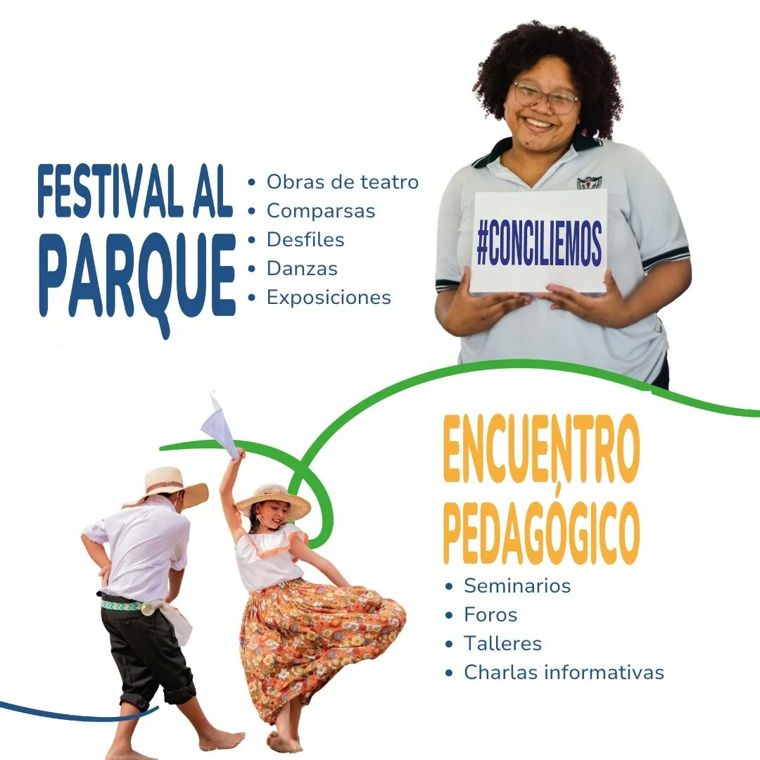centro_lideres's tweet photo. ¡Solucionar sus problemas nunca fue tan fácil!
¡Anímate y participa en el #FestivalDeLaConciliación para el cambio. Conoce la conciliación y aprende a usarla, tendremos talleres, actos culturales y feria de servicios. 14-24 NOV.2023
Contactanos: 317 5052271 
Info@fundalideres.org https://t.co/XRZKtTHcLH
