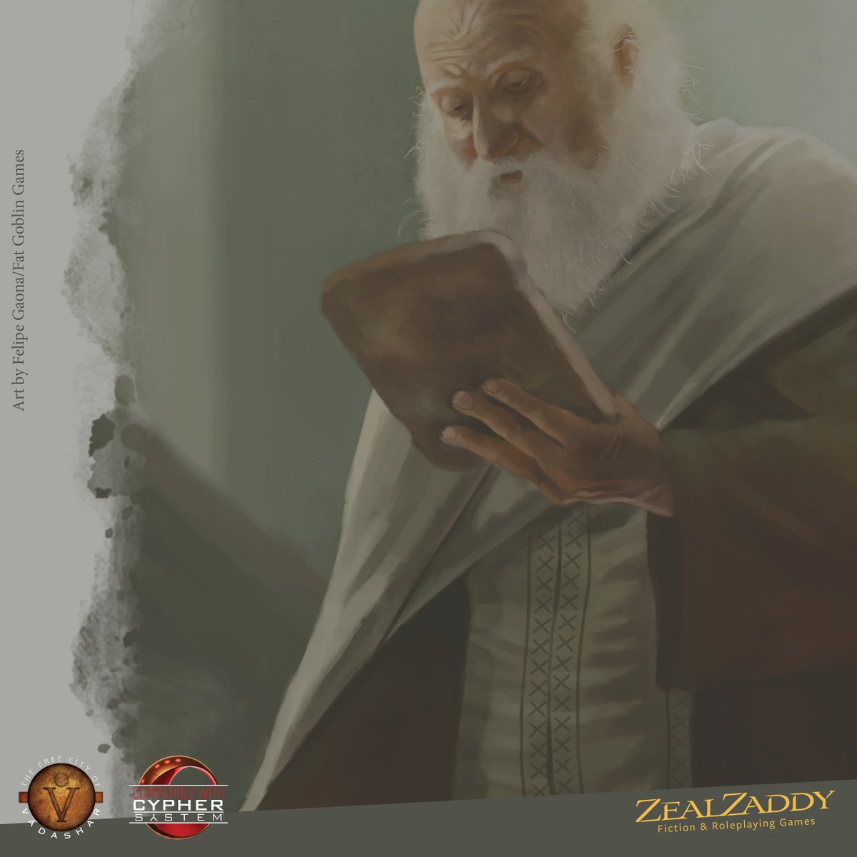 ZealZaddy's tweet image. We released our first Cypher System product! “The Porter” is a bundle of a novelette by award-winning fantasy author Matthew Hughes @hapthorn and character folio! NPC stats edited by @Qedhup

drivethrurpg.com/product/459833…

#CypherSystem #TTRPG @MonteCookGames