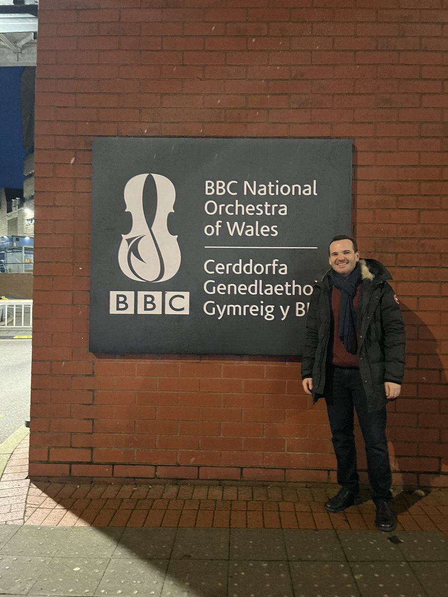 Concert tonight with the BBC National Orchestra of Wales, so much looking forward! @BBCNOW