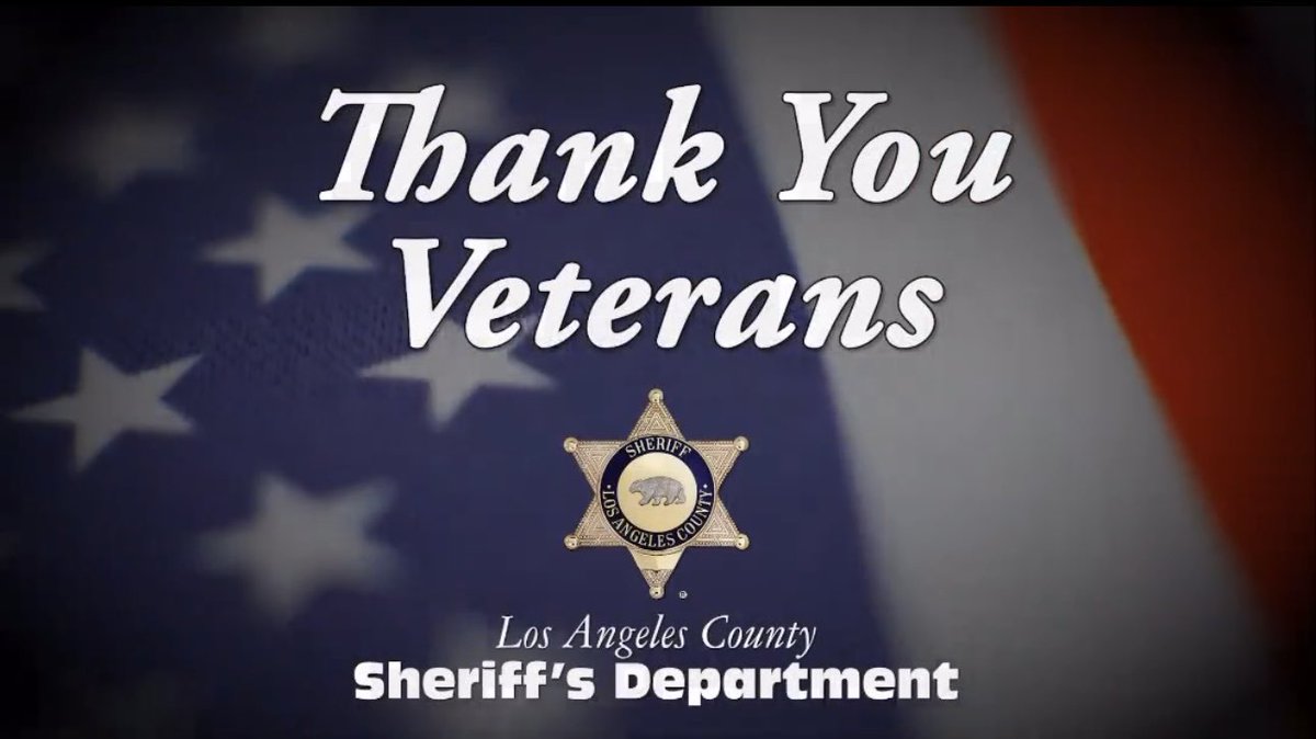 LasdMET's tweet image. Thank You to our U.S. Veterans who proudly served &amp;amp; sacrificed so much defending our nation. A special thanks to our #LASD Veterans for their service and for continuing to serve the communities of the County of Los Angeles .