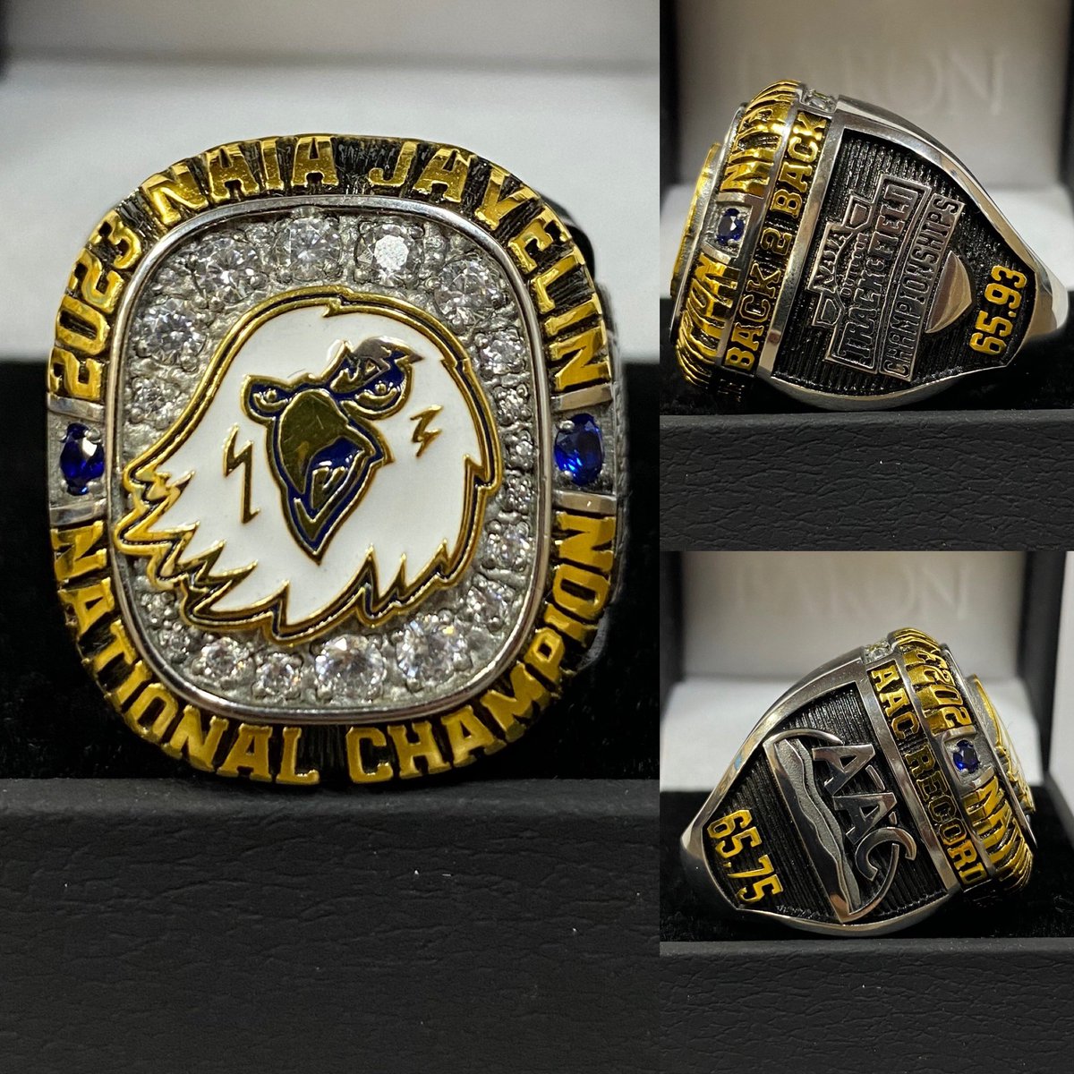 2023 NAIA Javelin National Championship ring presentation today! Awesome work from @baronchampionshiprings Let’s do it same time next year! #NAIA #Javelin #BaronChampions