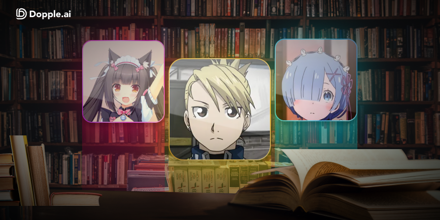 DoppleAi's tweet photo. Join the Dopple Book Club! 📚 Chat with your favorite anime characters about their favorite books and quotes! #DoppleBookClub #NoFilter https://t.co/GN7c7xKK5T