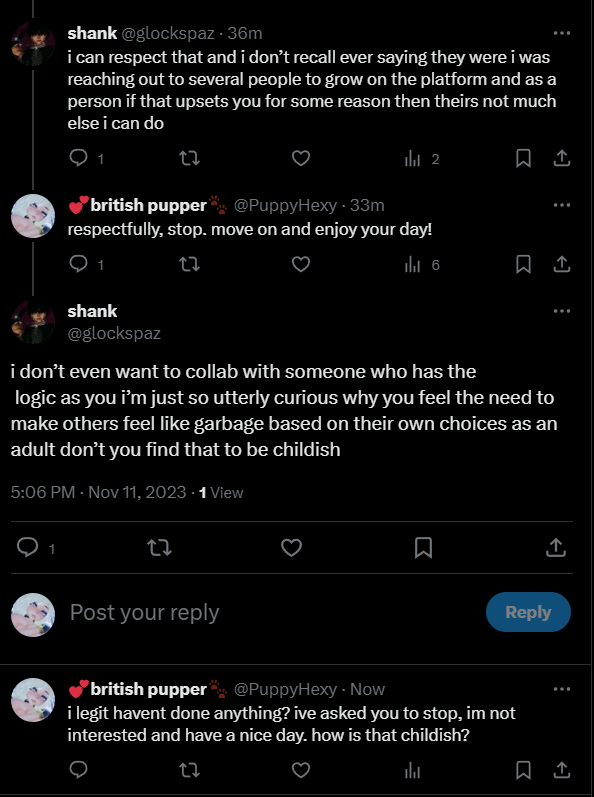 PuppyHexy tweet picture