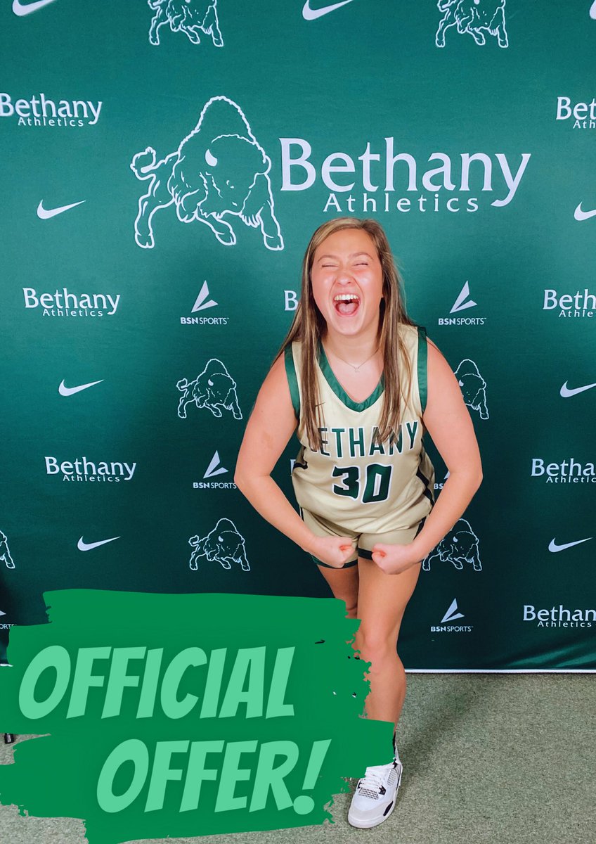 After a Great visit, talking to the coaches, and spending the night with the team I am BLESSED to announce my first offer from @BCWBB. Thank you so much and can’t wait to continue building our relationship!! Go Bisons 💚💛 <a href="/mikemillsnc/">Mike Mills WBB College Recruiting</a> <a href="/RobbyPugh/">Robby Pugh</a> <a href="/CoachTJTipps/">T.J. Tipps</a>