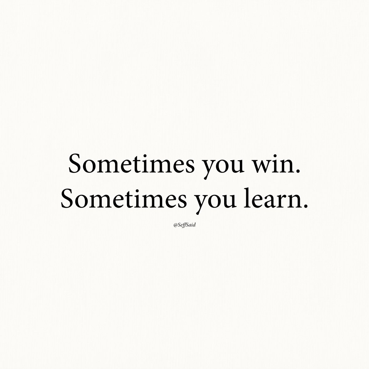 Sometimes