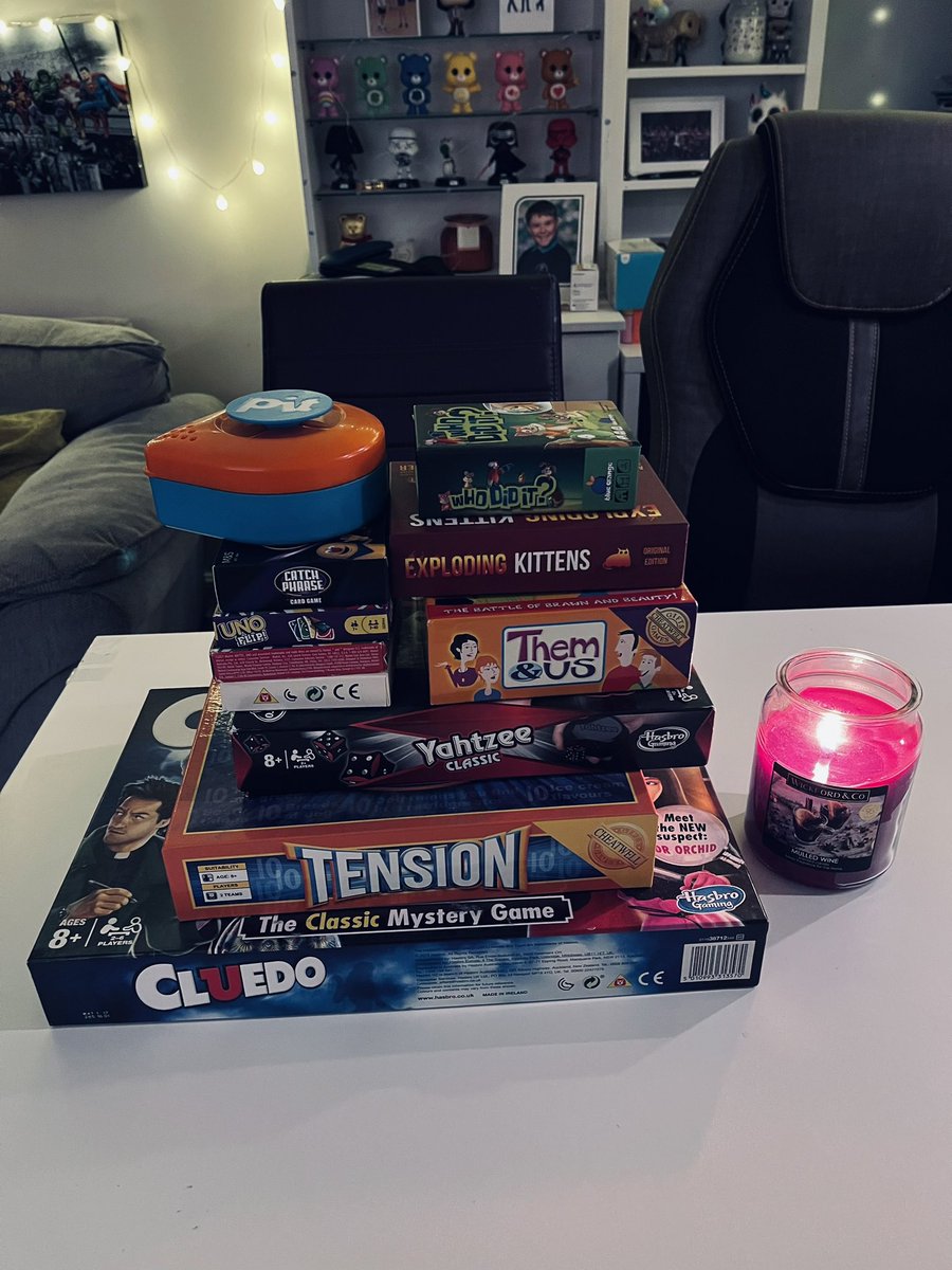 Cheering myself up with a board game night! What to play first? #makingmemories