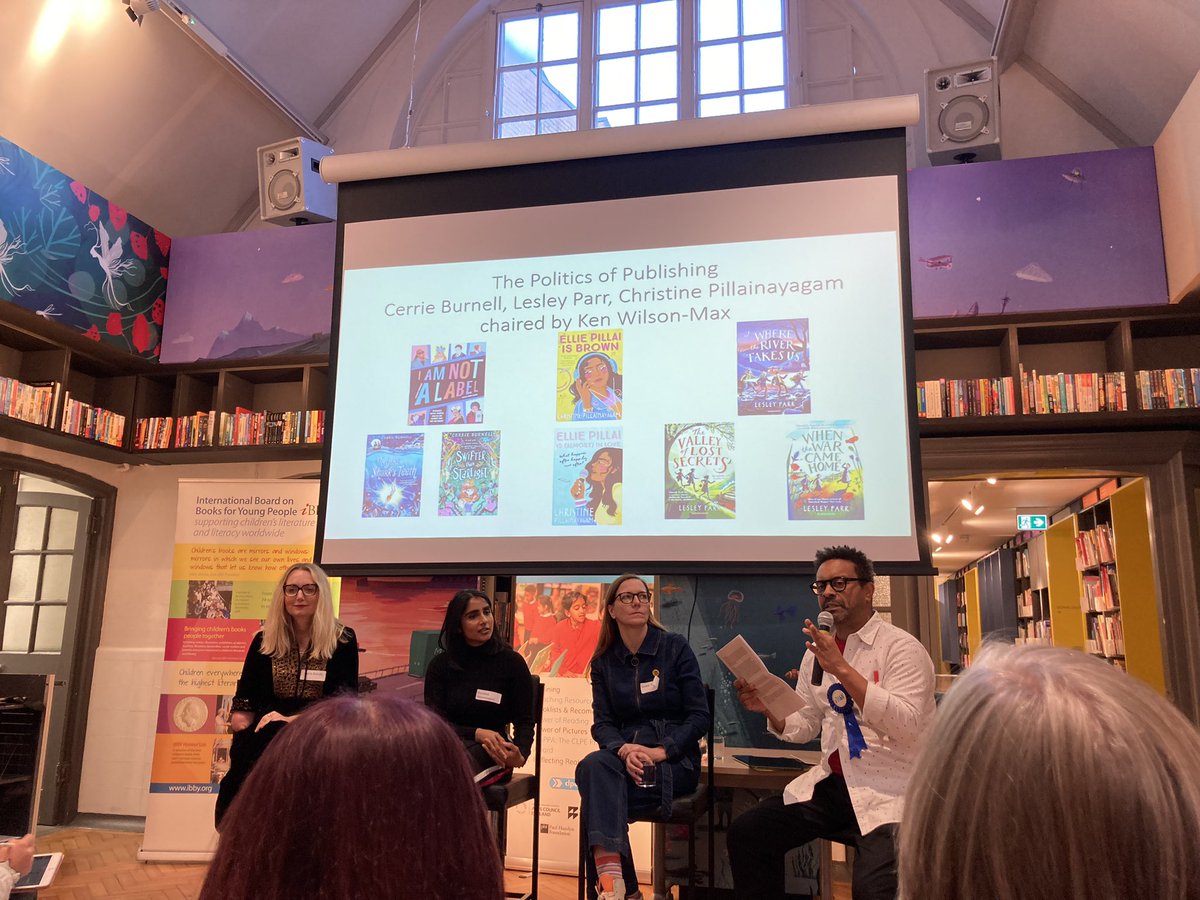 Brilliant panel event at @IBBYUK Conference at @clpe1 today with @WelshDragonParr @CPillainayagam & @cerrieburnell chaired by @kenwilsonmax talking all things publishing! Such a thought provoking & engaging discussion, although I did well up a couple of times!