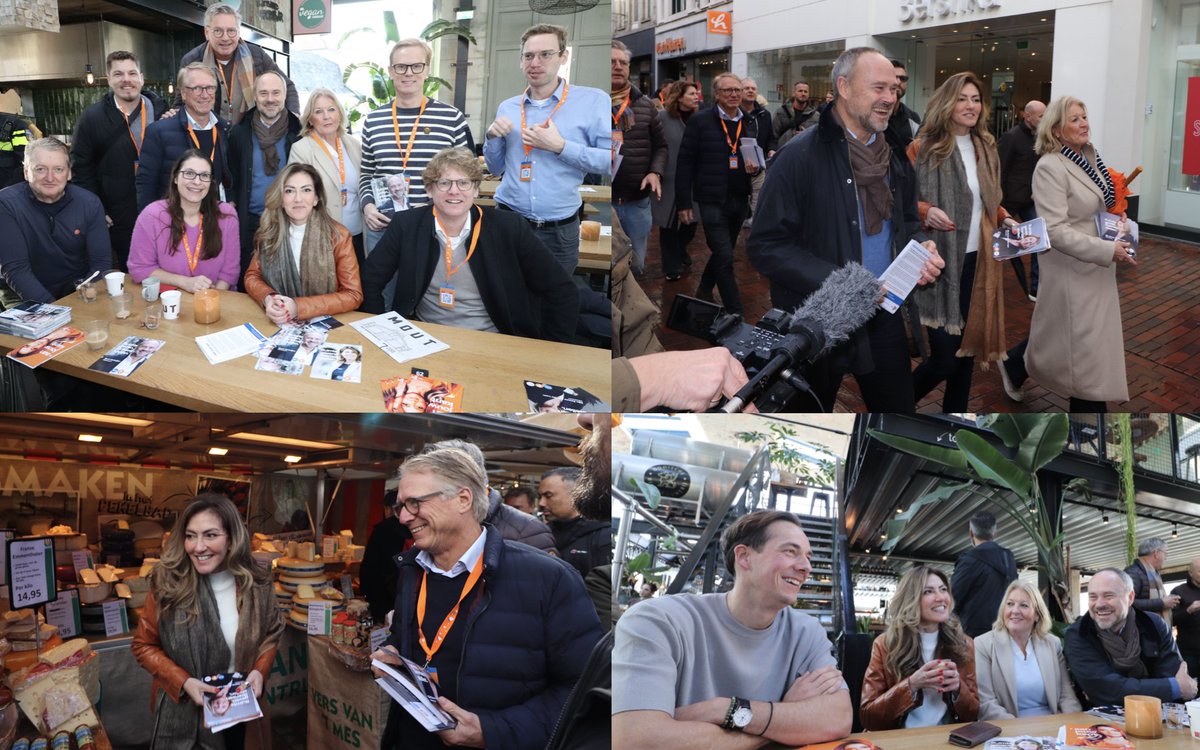 Na #Op1 gisteren, vandaag wéér in Hilversum: <a href="/VVD/">VVD</a> lijsttrekker <a href="/DilanYesilgoz/">Dilan Yesilgöz - Zegerius</a>! In gesprek met inwoners en ondernemers in de stad en op de markt. De kandidaten van <a href="/VVDHilversum/">De Hilversumse VVD</a> <a href="/RuudVerkuijlen/">Ruud Verkuijlen</a> en Ellis Zeeuw van der Laan waren er natuurlijk bij! Mooie gesprekken, goeie sfeer!