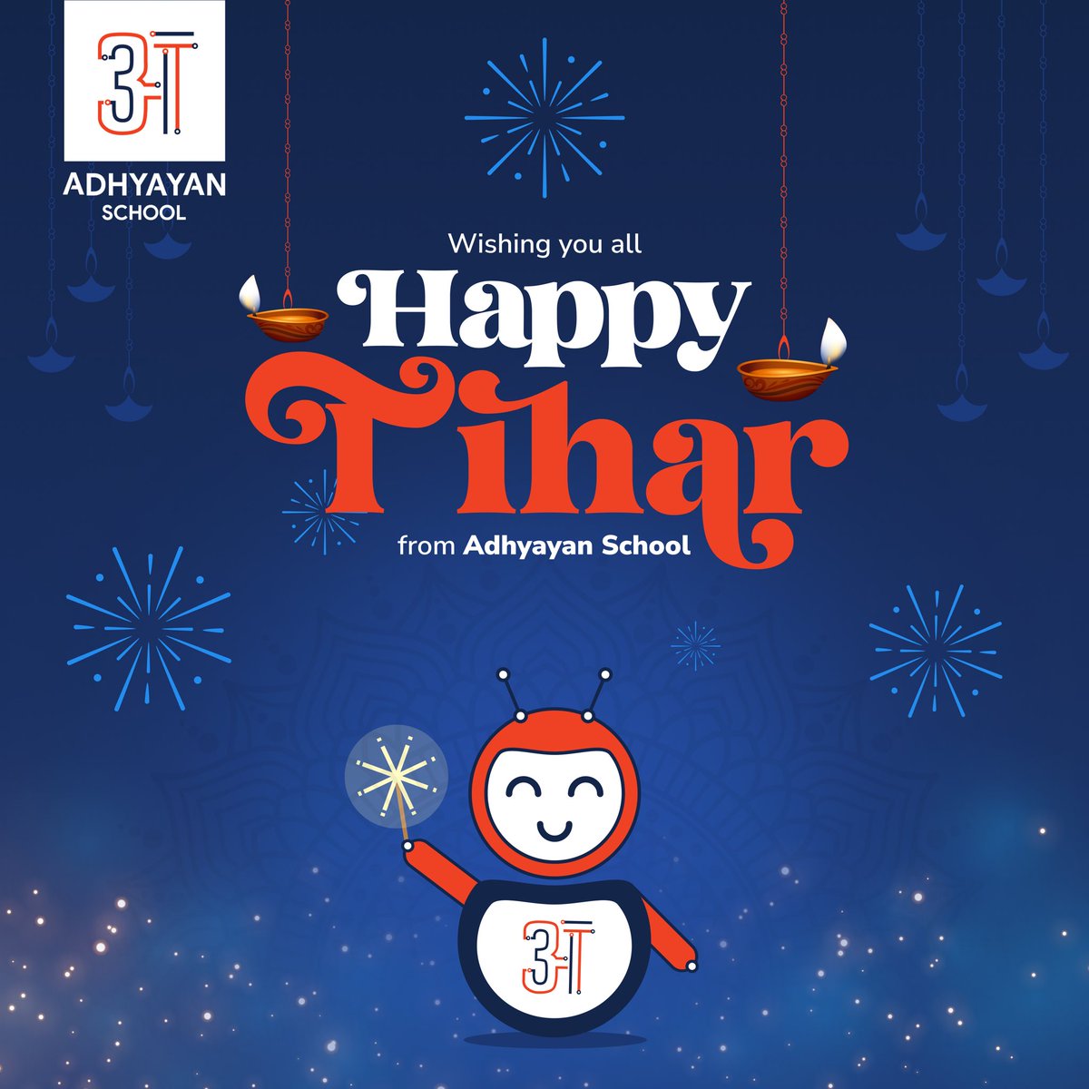renditangisu's tweet image. Wishing you a vibrant and joyous Tihar filled with the warm glow of diyos, the sweet melody of festive tunes, and the company of loved ones. 

May this festival of lights illuminate your life with happiness and prosperity. 
Happy Tihar! 🪔