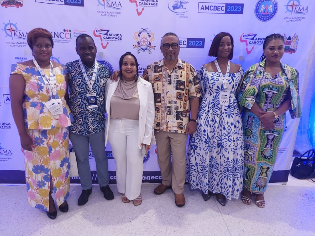 With representatives from the Namibian Ports Authority at #amcbec2023 port event dinner. <a href="/NamibianPorts/">Namibian Ports Authority</a> <a href="/a_kanime1/">Andrew Kanime - NAMPORT CEO</a> <a href="/PMAESAHQ/">PMAESA</a>