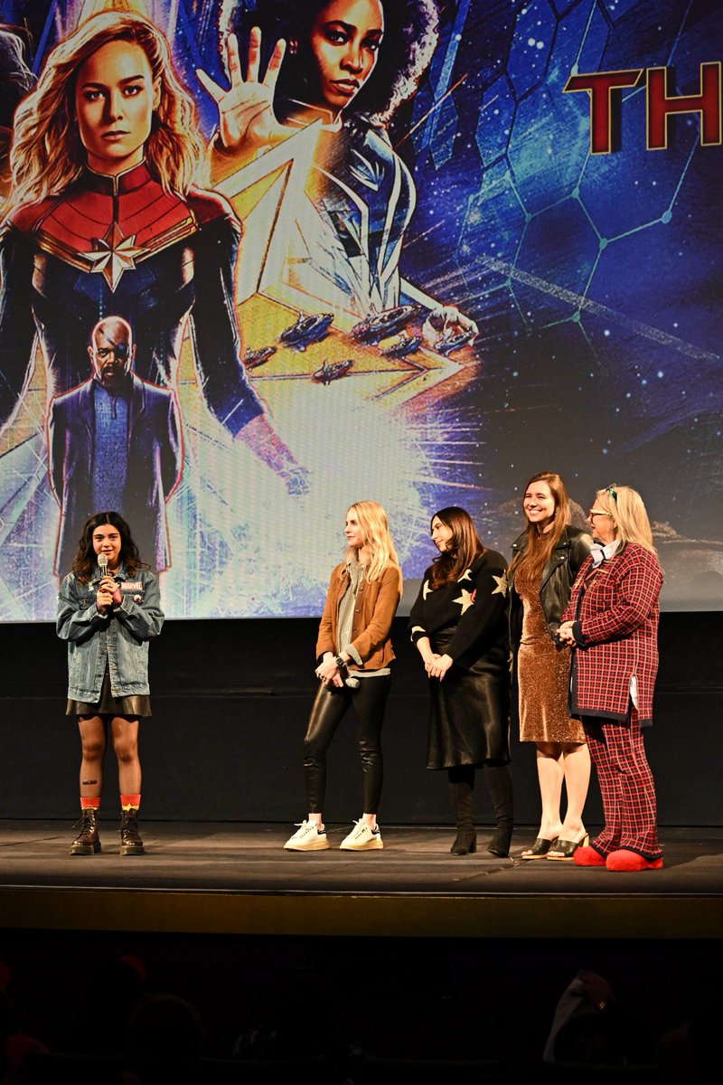 ImanVellaniEn's tweet image. Iman at the El Capitan theater Friday night #TheMarvels