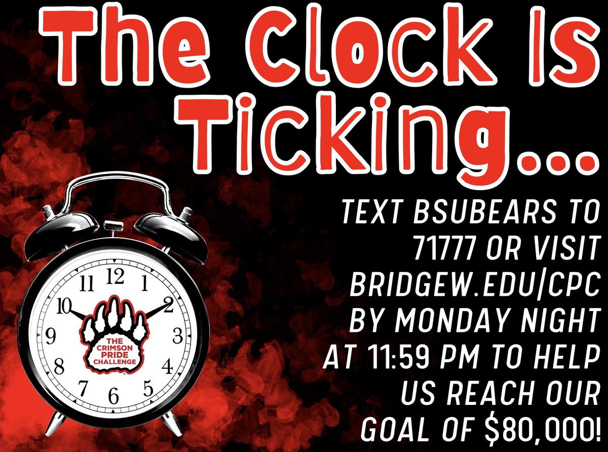 bsubears's tweet image. ⏰⏰⏰⏰⏰⏰⏰⏰⏰⏰⏰
ⓉⒽⒺ ⒸⓁⓄⒸⓀ ⒾⓈ ⓉⒾⒸⓀⒾⓃⒼ
⏰⏰⏰⏰⏰⏰⏰⏰⏰⏰⏰
Text BSUBEARS to 71777 or visit the
link in our bio to make your donation!
⏰⏰⏰⏰⏰⏰⏰⏰⏰⏰⏰
#CPC23 #BSUcpc #LetsGetTo$80k