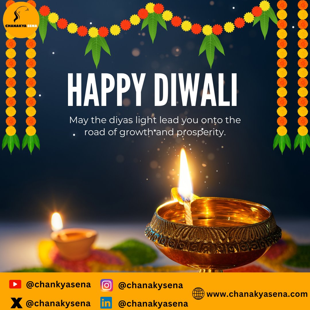 Happy Diwali To All 
#chanakyasena #diwali #india #festival #happydiwali #love #diwaligifts #diwalidecorations #diwalidecor #instagram #diwalivibes #bhfyp #fashion #instagood #homedecor #mumbai #photography #festiveseason #art #deepavali #indianfestival #navratri #festivevibes