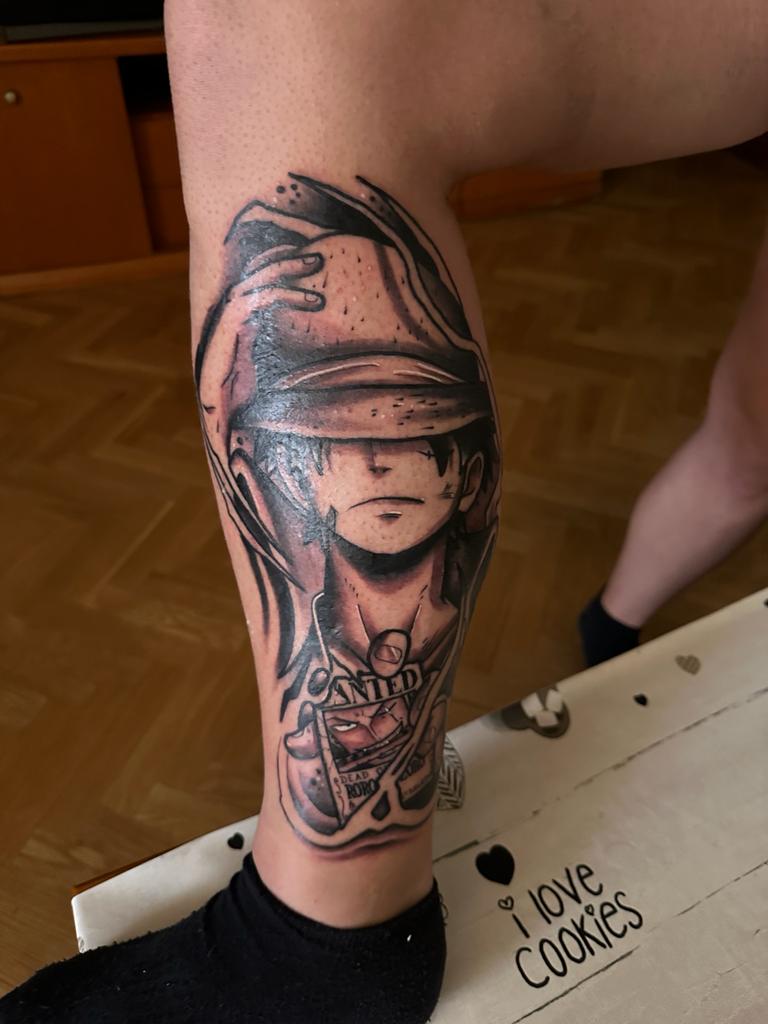 Contigo hasta el final Luffy #ReyDeLosPiratas #Luffy #OnePiece #tattoo