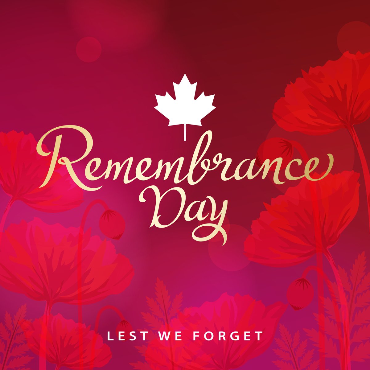 Join us in taking a moment of silence today to honour all of the brave people who protect our rights and freedoms every day. #RemembranceDay #Poppy