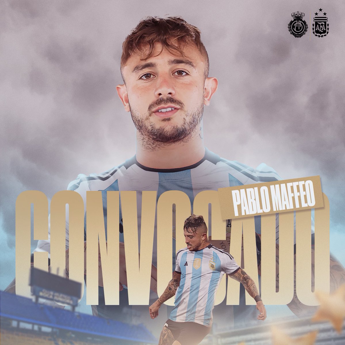 eurofootcom's tweet photo. 🚨🇦🇷 𝐎𝐅𝐅𝐈𝐂𝐈𝐀𝐋 | Mallorca full-back Pablo Maffeo (26) has chosen to play for Argentina over Spain. 

He's just been called up by Scaloni for upcoming games vs Uruguay &amp; Brazil. ✅ https://t.co/bLRM8yFgQi