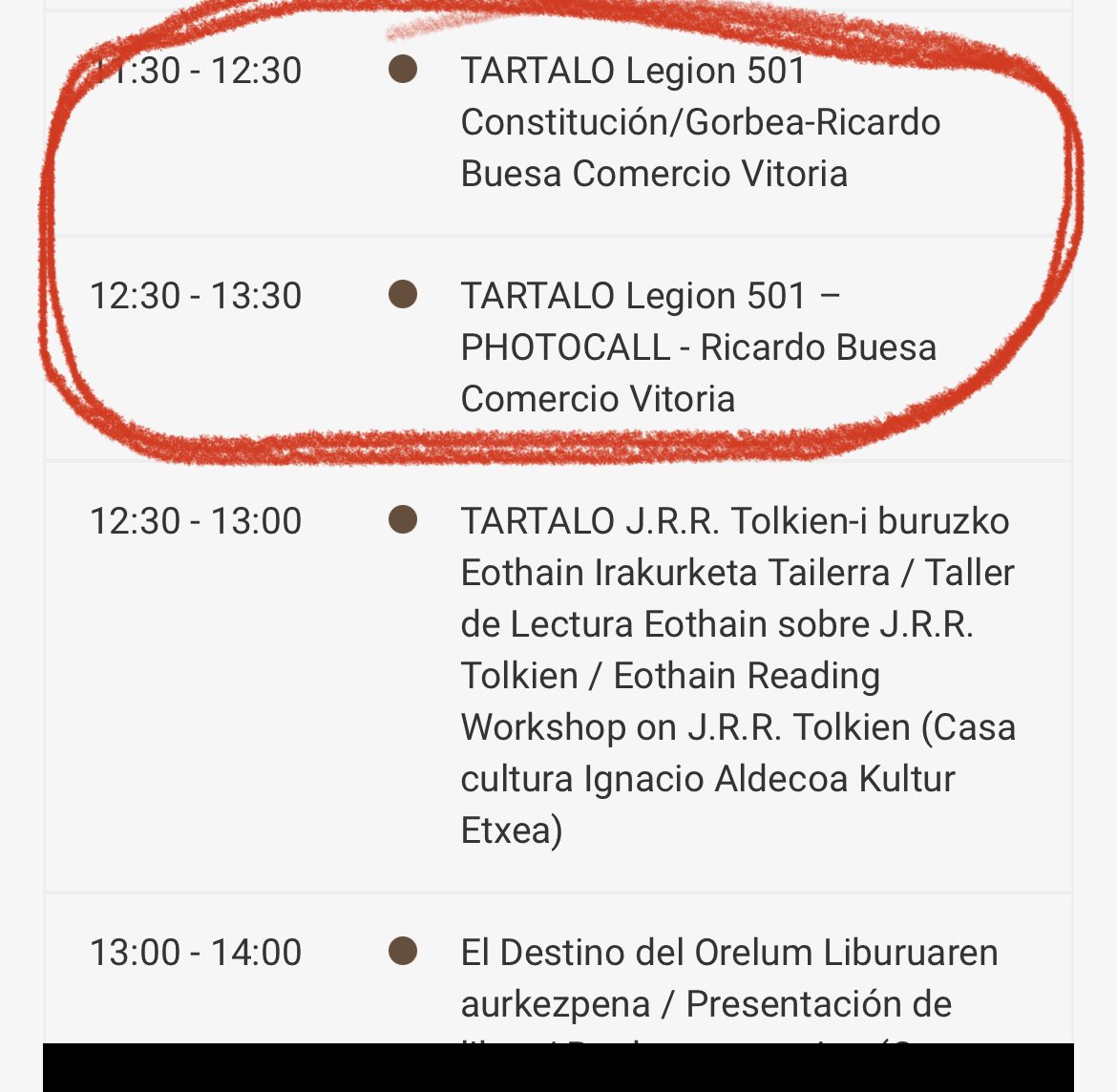 Gracias a @halabediPIXEL por ponerme tras la pista 🙏🏻 Es un festival; “Tartalo. I Semana de lo fantástico en las Artes en Vitoria-Gasteiz”. El desfile es una de las actividades: tartalogasteiz.com/es/home-spanis… #PorSiOsInteresa
