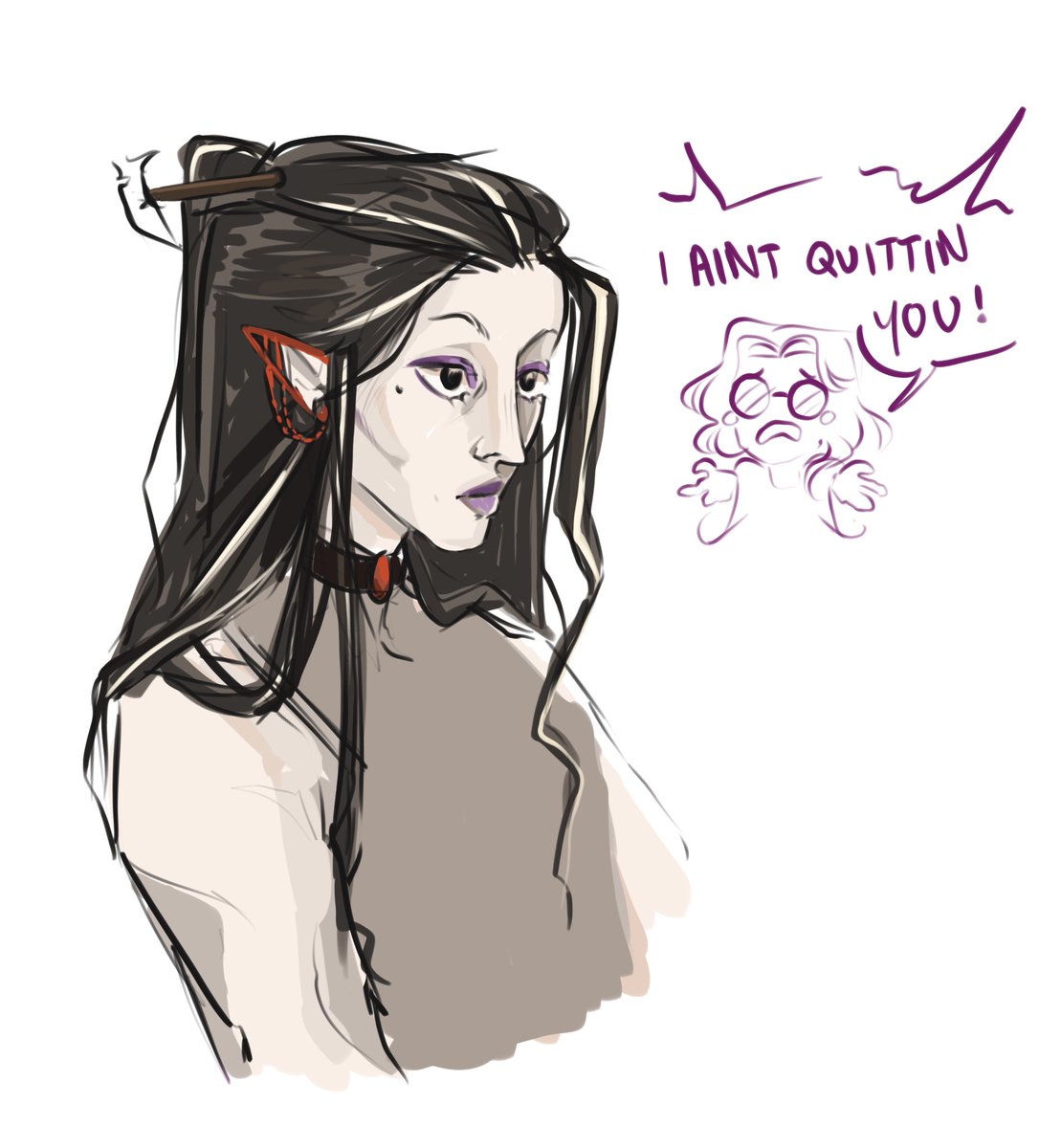 Greebeeb's tweet image. Lesbian brainrot tbh

#imodna #imogen #laudna #CriticalRoleArt #criticalrole