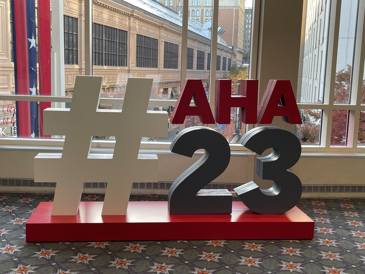 So excited to join AHA meeting this year again! We’re ready to share insights from our research! #AHA23