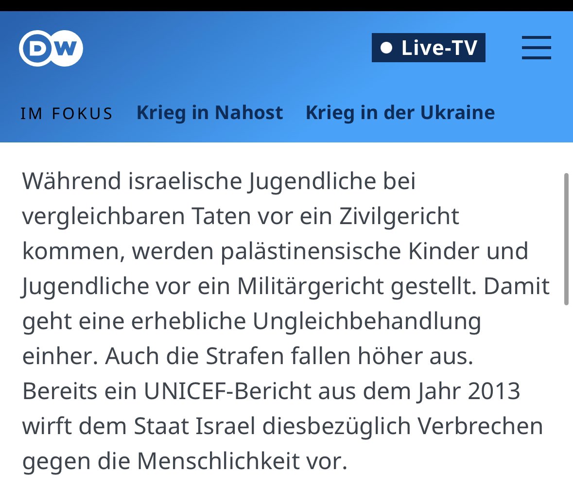 Der verhaften kleine Kinder und stellen sie vor ein Kriegsgericht. Bloß weil Israel die Häftlinge nennt, sind es noch lange keine.
