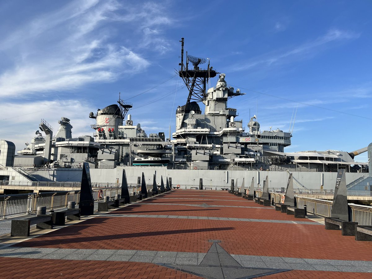 We are on board Battleship New Jersey ahead of the annual Veteran’s Day ceremony starting at 11am! Don’t miss our live interviews first, coming up at 9 and 930am on @CBSPhiladelphia