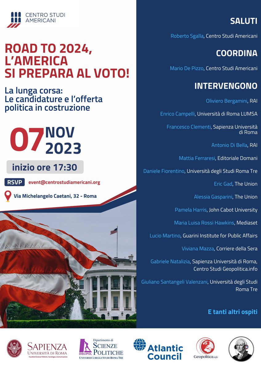 🇺🇸 Per tutti coloro che avrebbero voluto seguire l’incontro La lunga corsa al <a href="/centrostudiusa/">CentroStudiAmericani</a>, si può recuperare sul sito di Radio Radicale ⤵️
radioradicale.it/scheda/712648/…