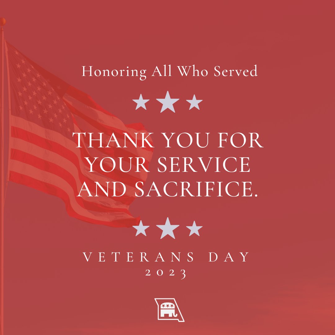 Today we honor all those who have sacrificed and served for the safety and protection of our county. 

#GOP #MissouriStrong #VeteransDay2023