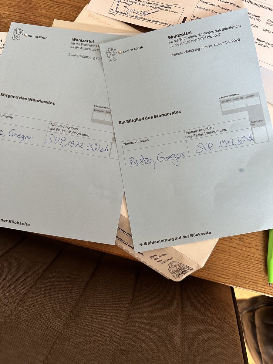 2 Stimmen für Freiheit und Selbstbestimmung ⁦<a href="/svpzh/">SVP Kanton Zürich</a>⁩