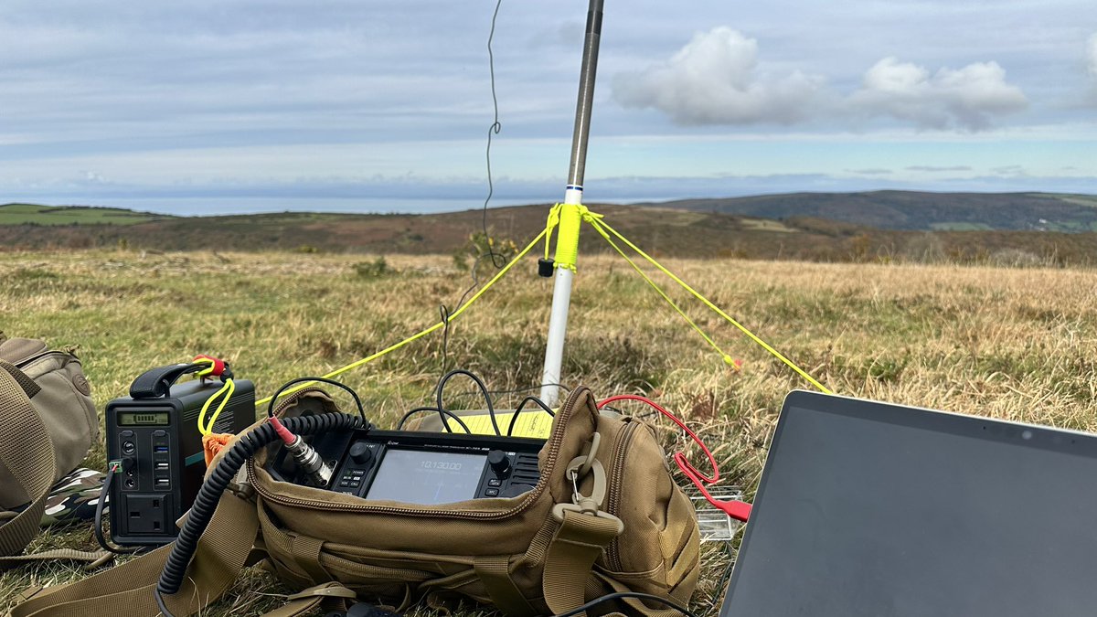 M0IAX's tweet image. Out in #exmoor National Park with my @Icom_UK #ic705 on #js8call
