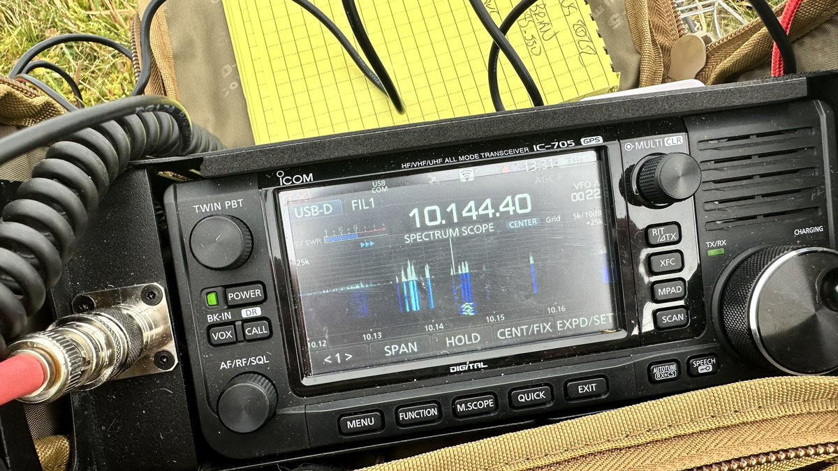 M0IAX's tweet image. Out in #exmoor National Park with my @Icom_UK #ic705 on #js8call