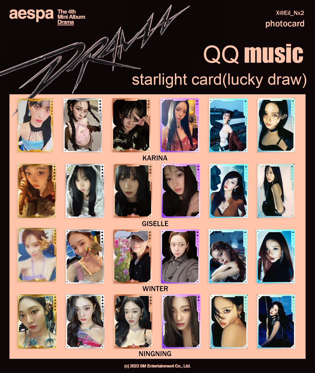 aespa ジゼル drama QQ music トレカ aespa ジゼル drama QQ music トレカ Aespa Giselle DRAMA QQ