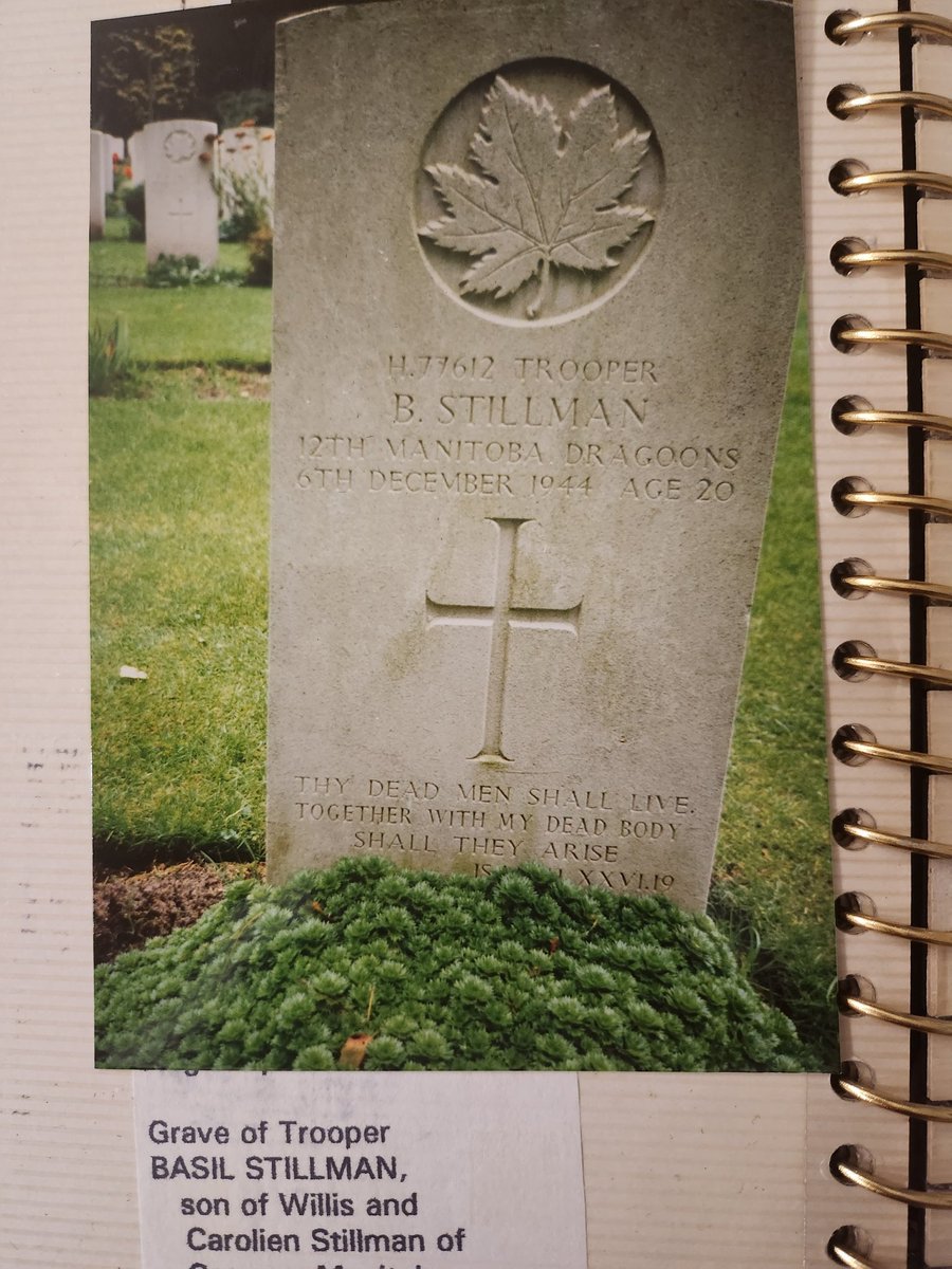 Does anyone in the Carmen, Manitoba area remember the Stillman family? Basil was my Dad's "best friend in the army". I try to remember him each Nov. 11.
