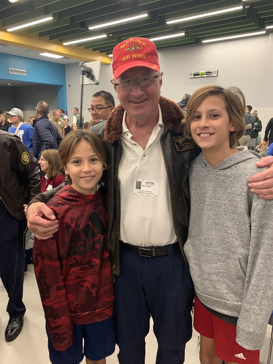 A wonderful Veterans Day ceremony. We loved that our own special Veteran was able to come. #TeamBrentfield