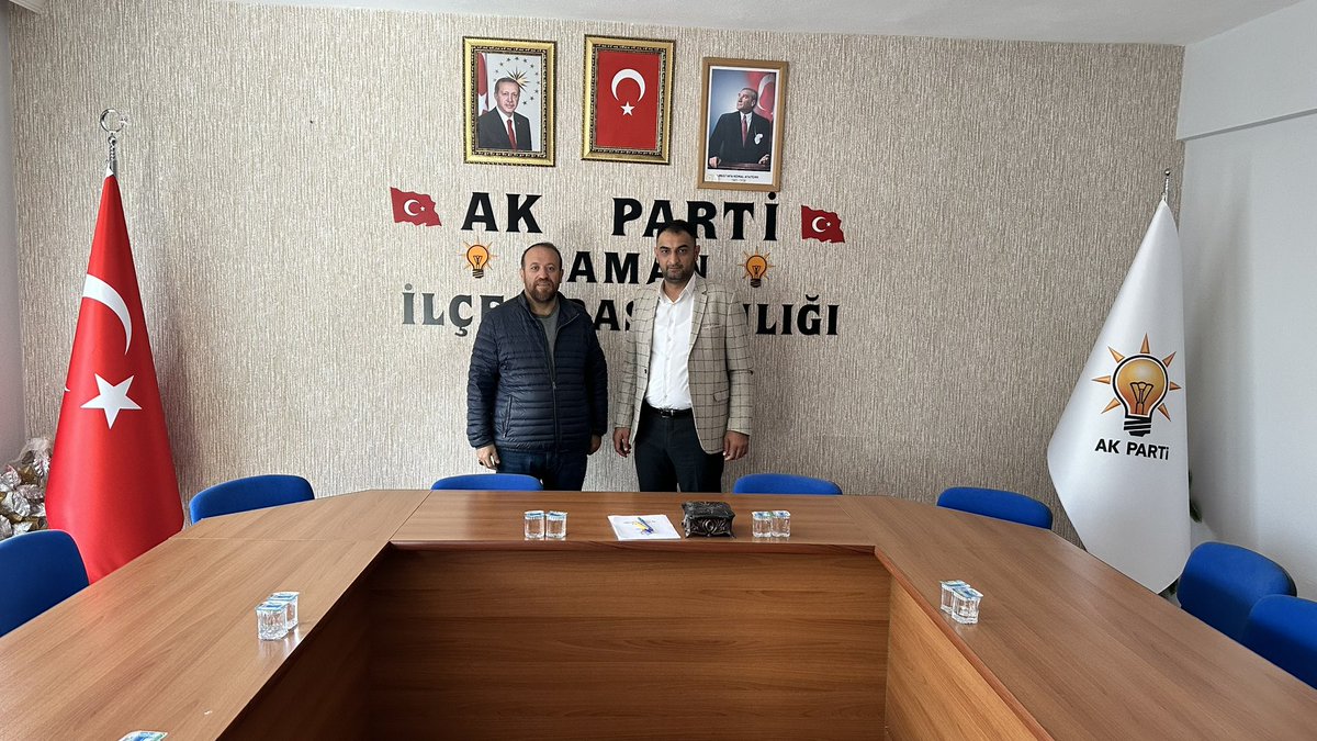 AK Parti Kaman ilçe başkanımız Yakup Eğri'yi makamında hayırlı olsun ziyaretinde bulundum.  

Başkanımıza misafir perverliğinden dolayı teşekkür ederim.

<a href="/yakupegri40/">yakup eğri</a> <a href="/AKGMTeskilat/">AK Parti Teşkilat Başkanlığı</a>